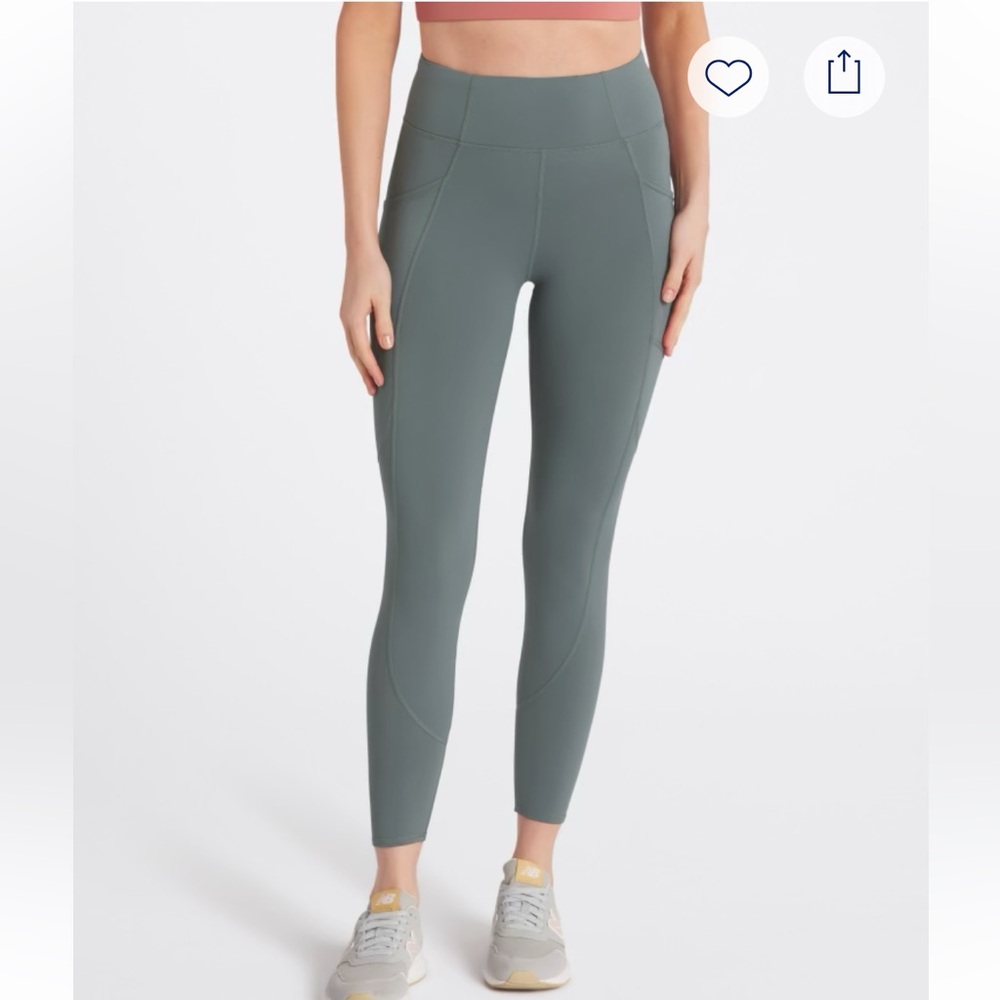 THREADS 4 THOUGHT Rita Core Performance Green/Blue Leggings - Size L - Picture 2 of 8